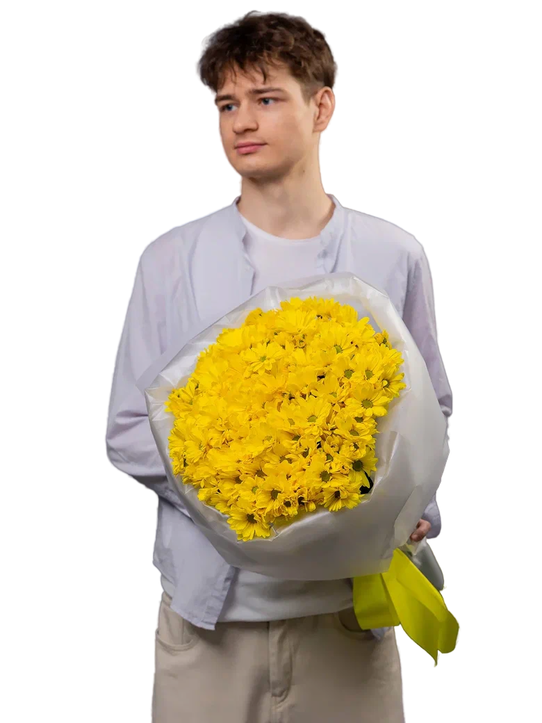 Букет из 10 хризантем